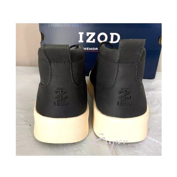 NEW IZOD Men\'s Palmer Memory Foam Chukka Boots - Black main image 5